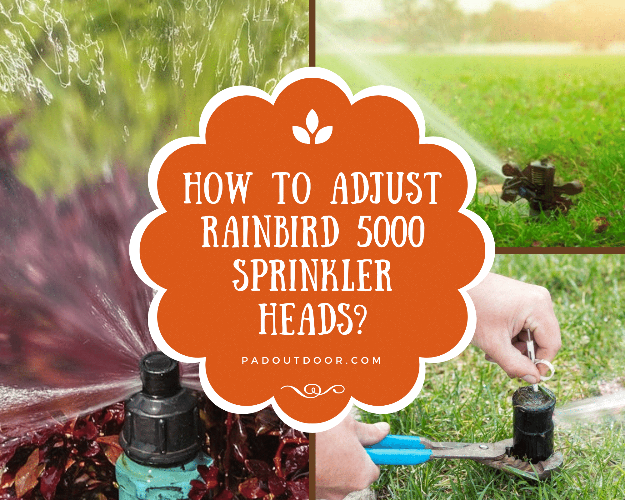 How to adjust rain bird sprinkler heads 32sa